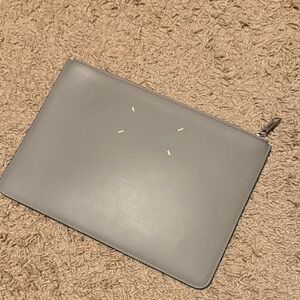 Maison Margiela Four-Stitch Grey Pouch